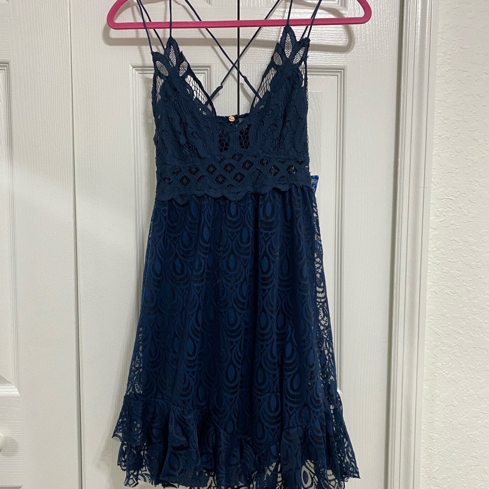 Free People Adella Burnout Velvet Slip - Picture 4 of 11